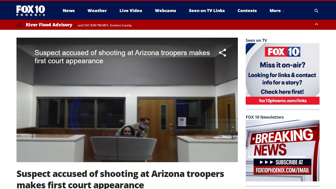 Suspect accused of shooting at Arizona troopers makes first court ...